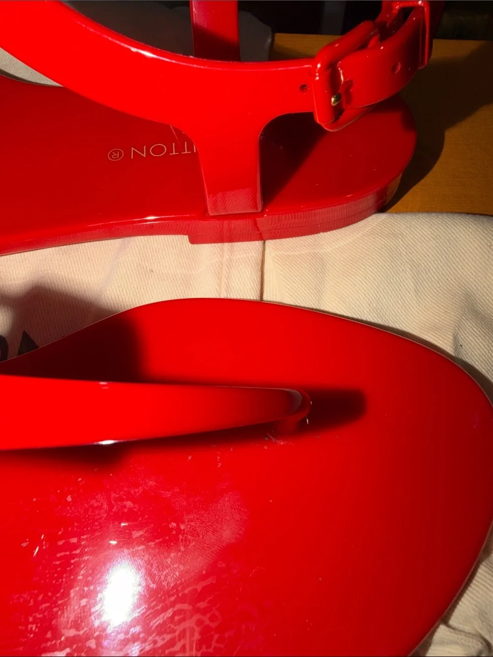 Louis Vuitton Red Sandal
